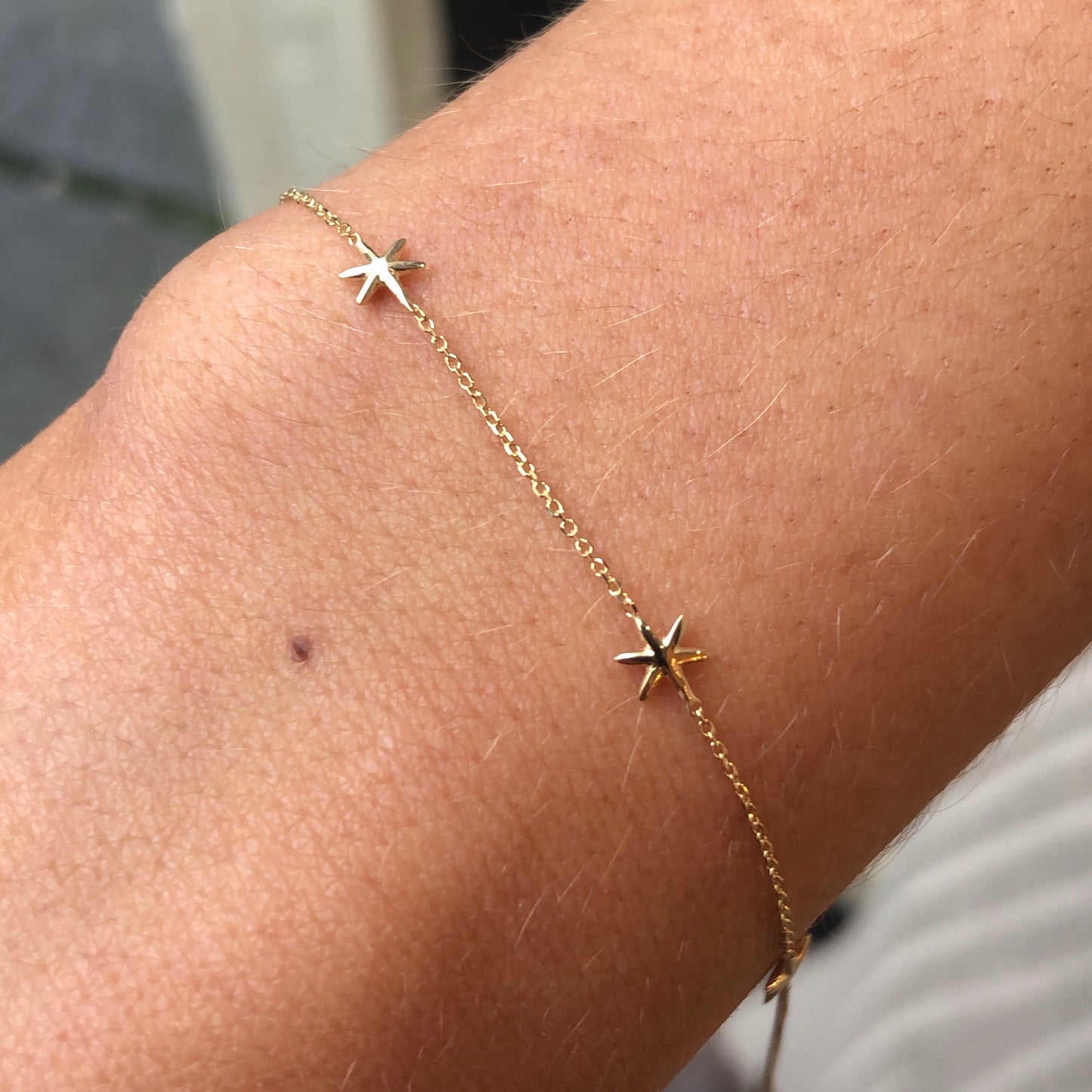 9ct Yellow Gold Five Stars Bracelet - John Ross Jewellers