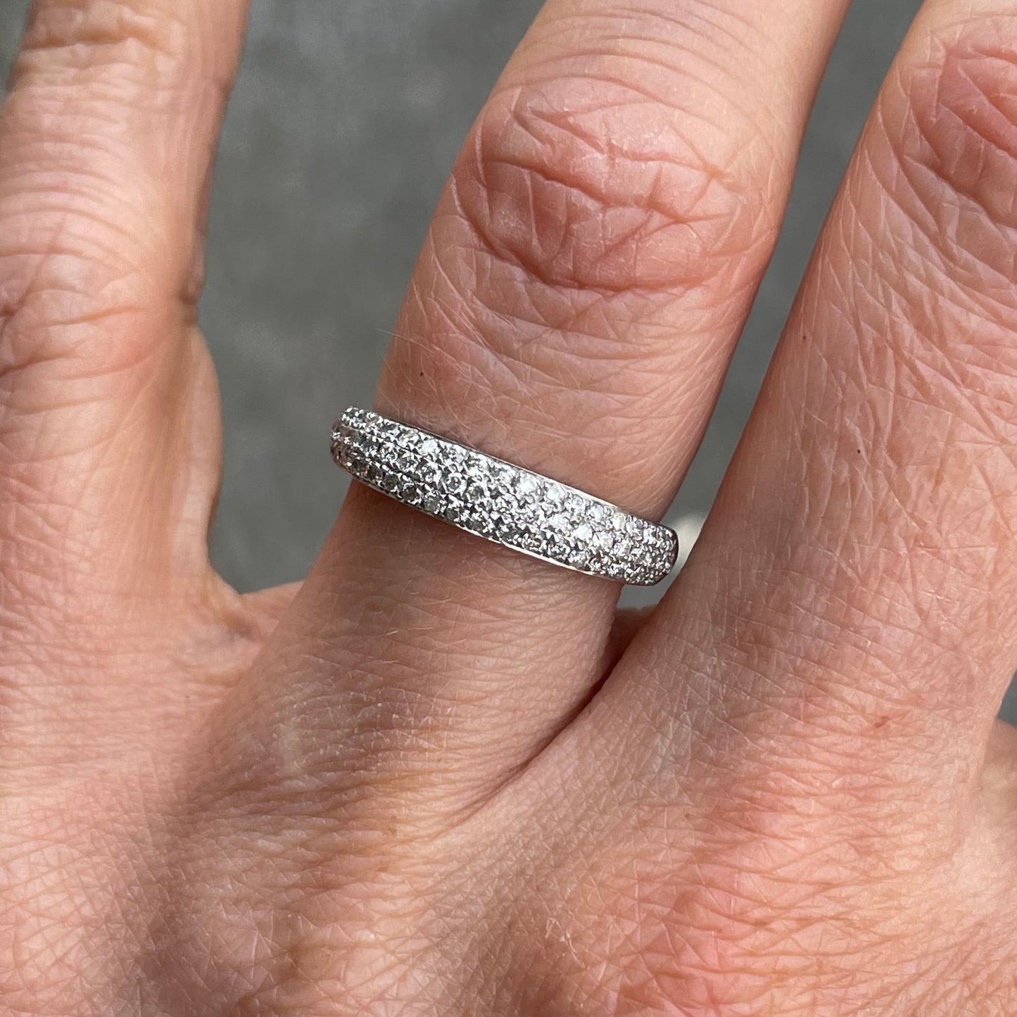 18ct White Gold Diamond Set Eternity/Wedding Ring | 0.50ct - John Ross Jewellers