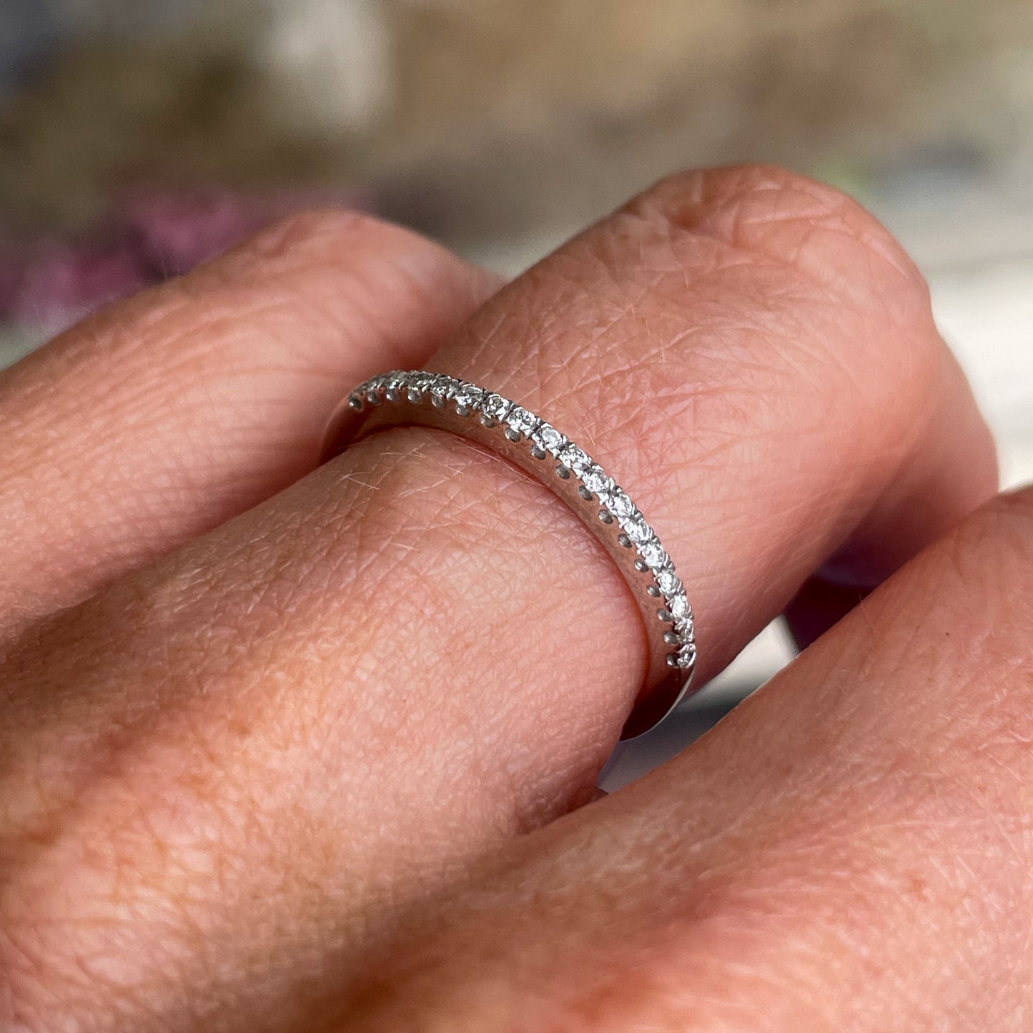 9ct White Gold Claw Set Diamond Ring 0.14Ct Tw 1.5mm - John Ross Jewellers