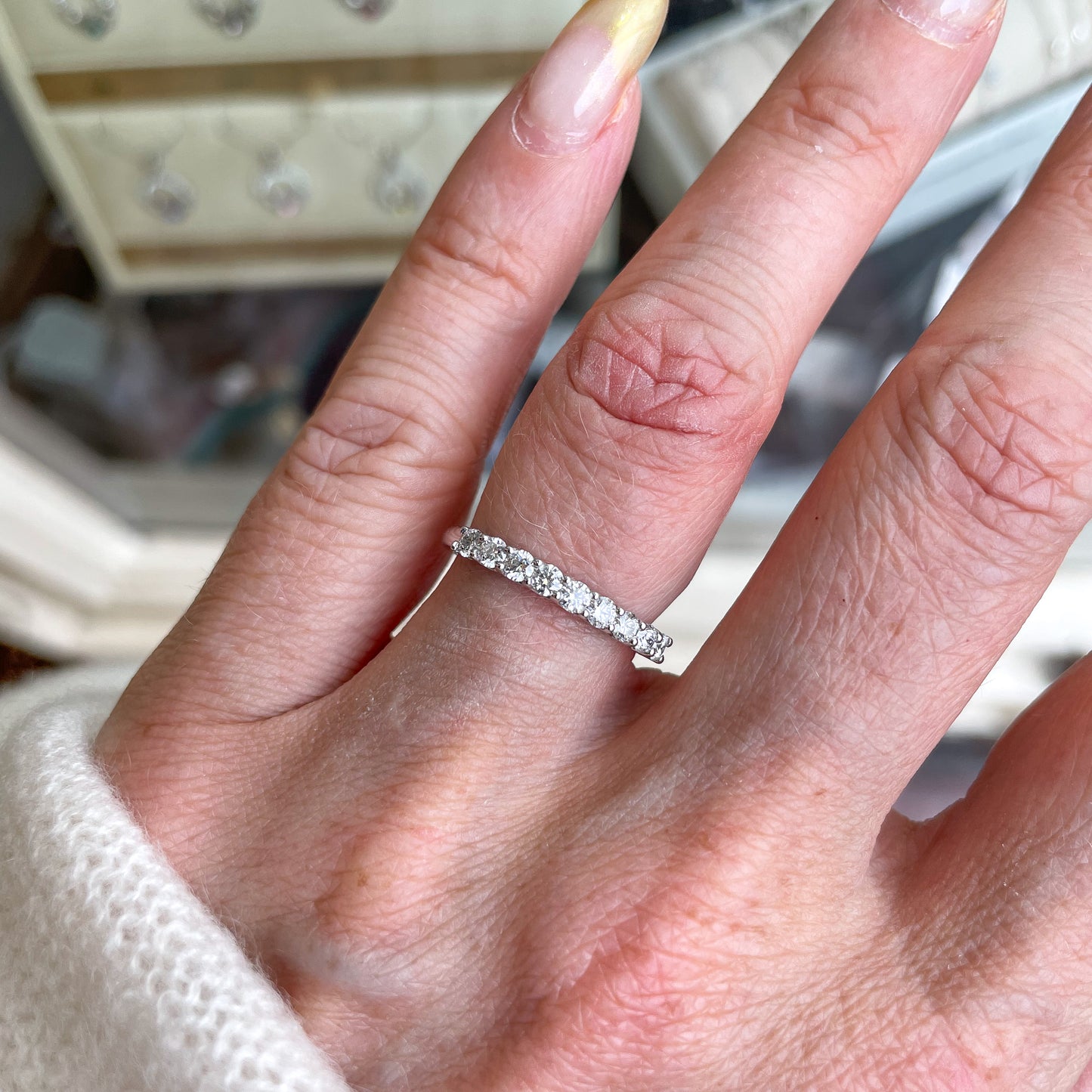 Platinum Diamond Diamond Eternity Ring | 0.48ct - John Ross Jewellers