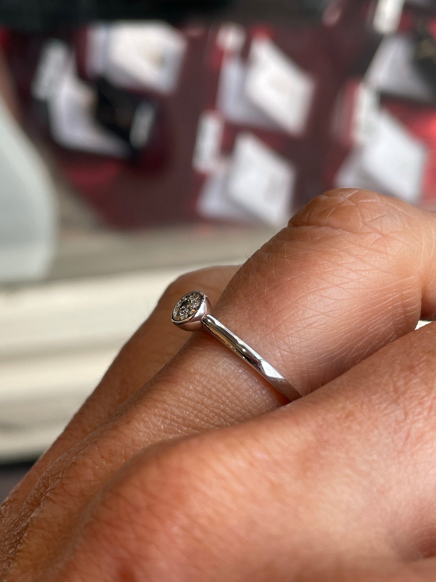 9ct White Gold Diamond Solitaire Engagement Ring | 0.09ct - John Ross Jewellers