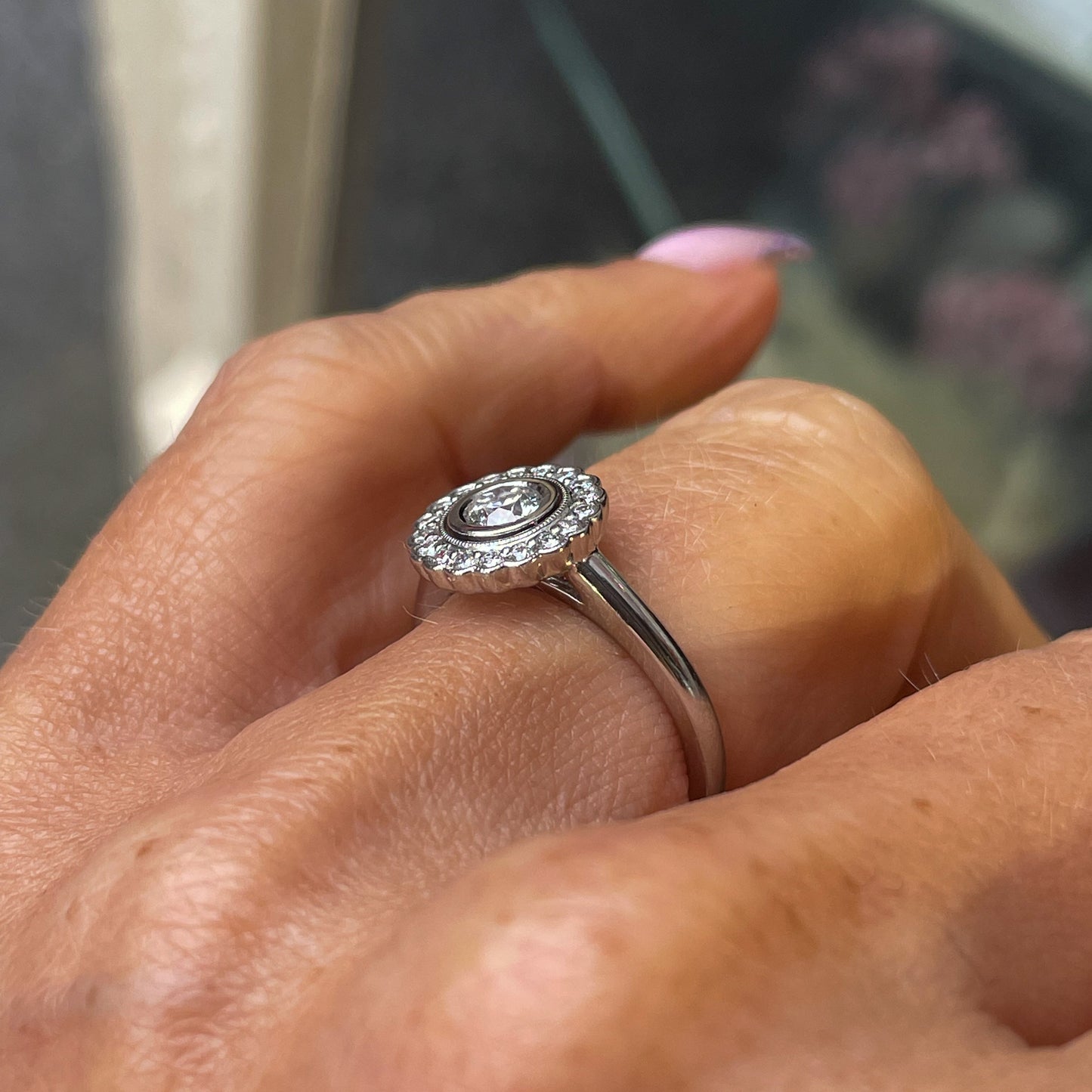 Platinum Ella Diamond Engagement Ring | 0.53ct Certified - John Ross Jewellers