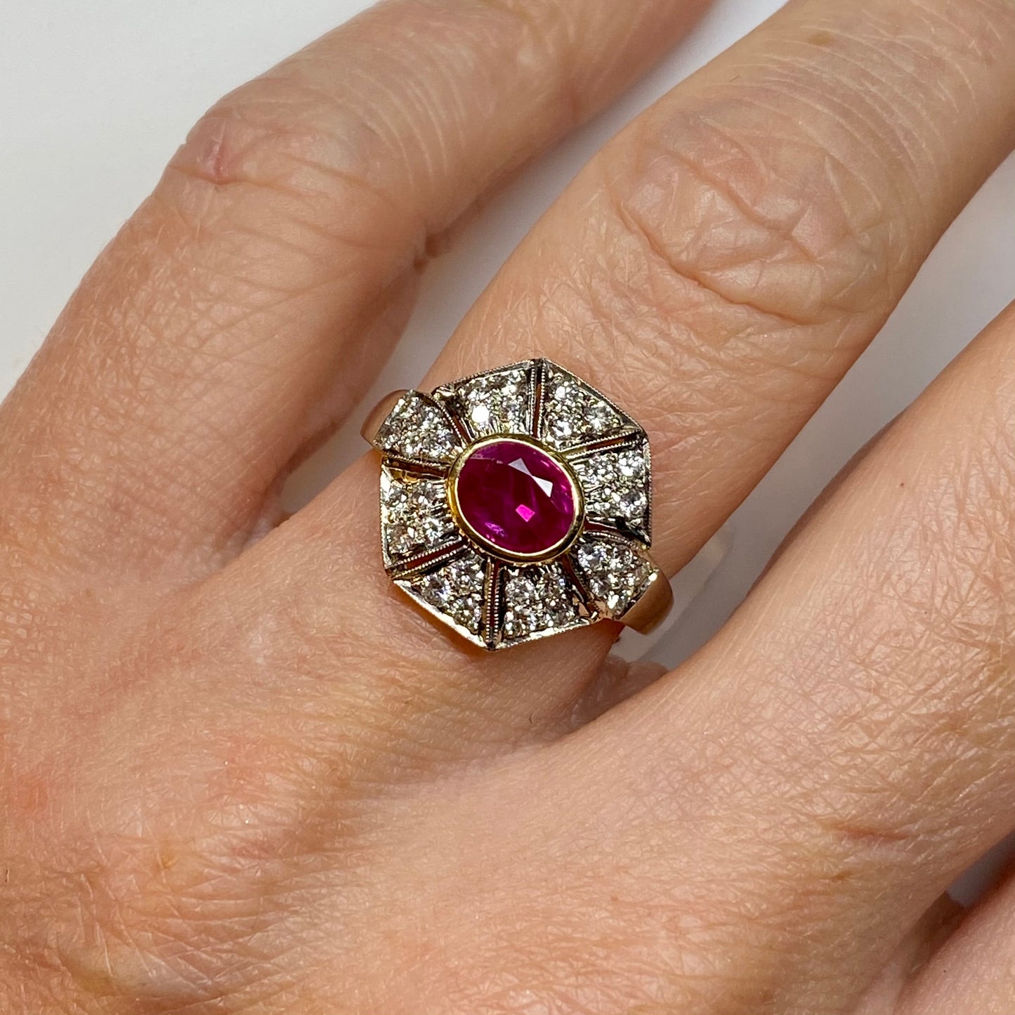 18ct Gold Ruby & Diamond Ring - John Ross Jewellers