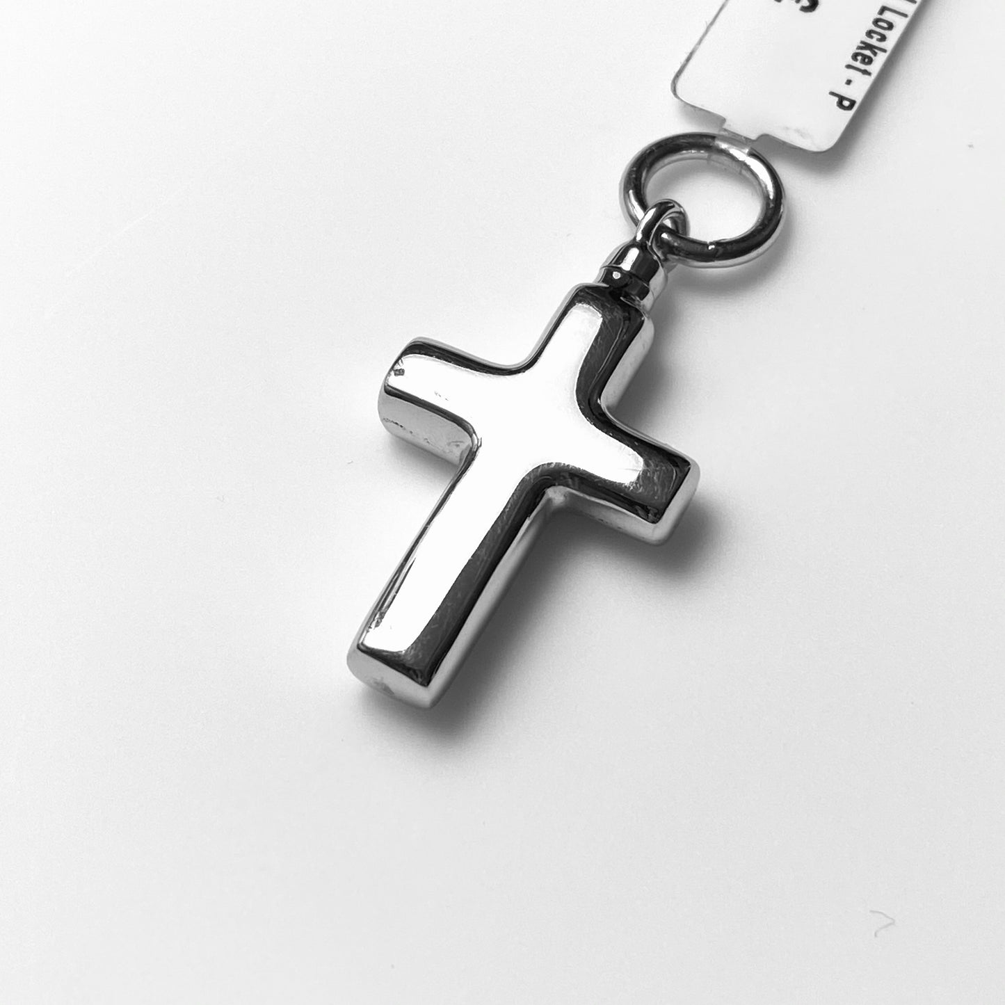 Silver Polished Cross Ash Locket and Chain - John Ross Jewellers