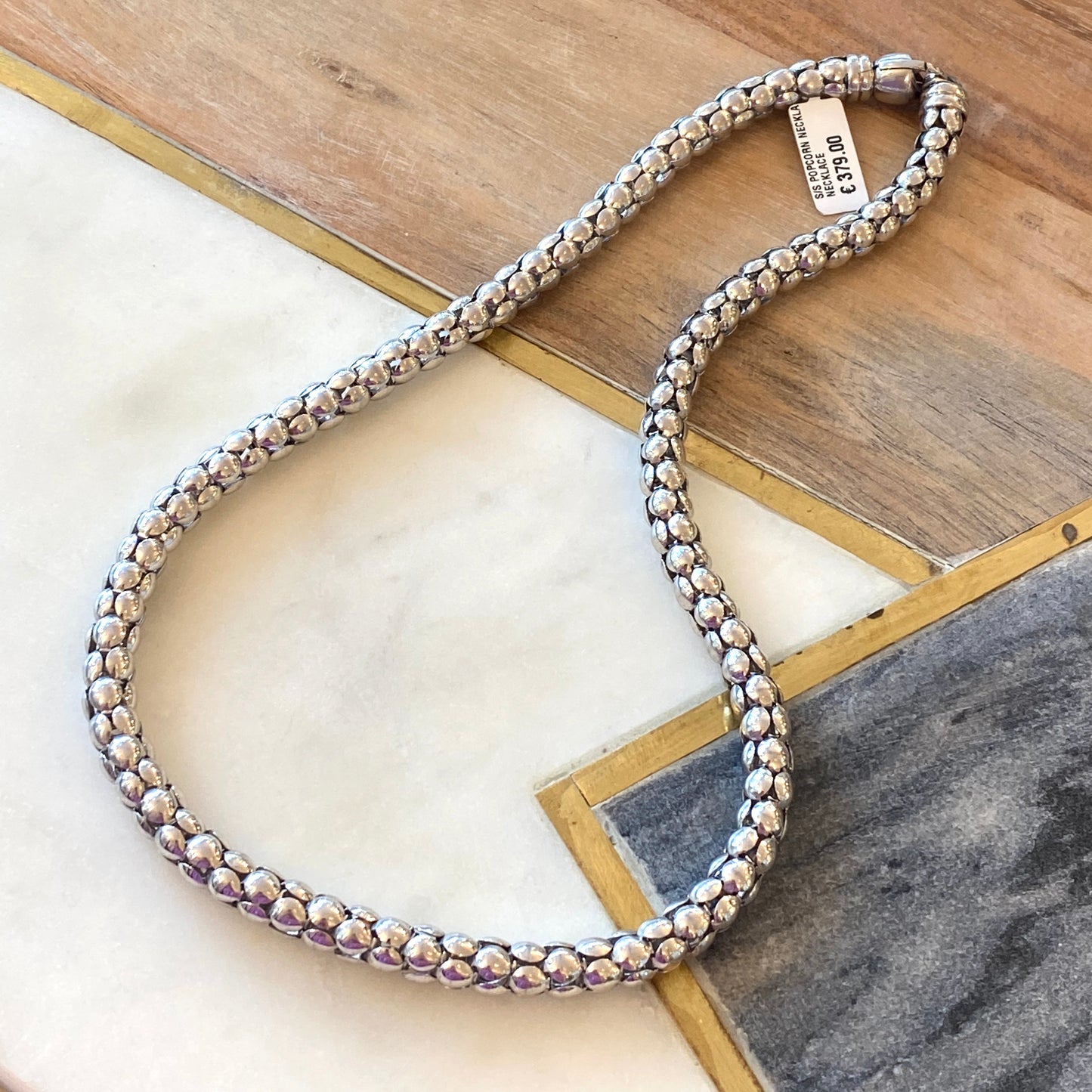 Silver Popcorn Necklace - John Ross Jewellers