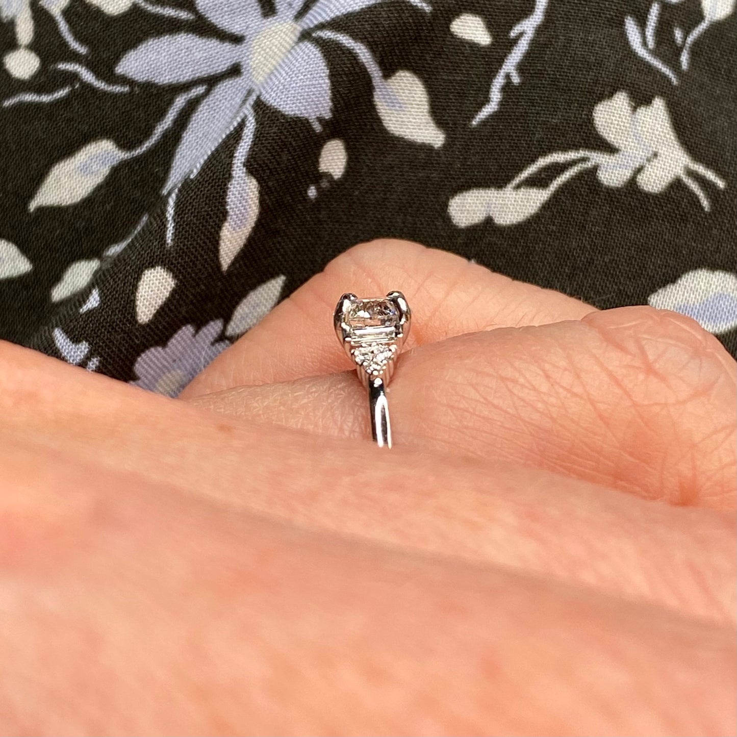 Platinum Diamond Solitaire Engagement Ring 0.84ct - John Ross Jewellers