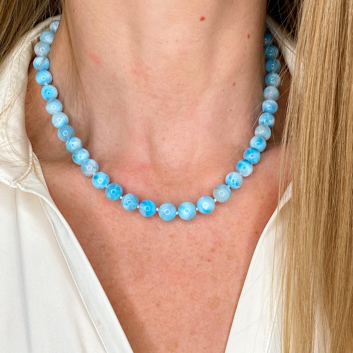 Larimar Necklace - John Ross Jewellers