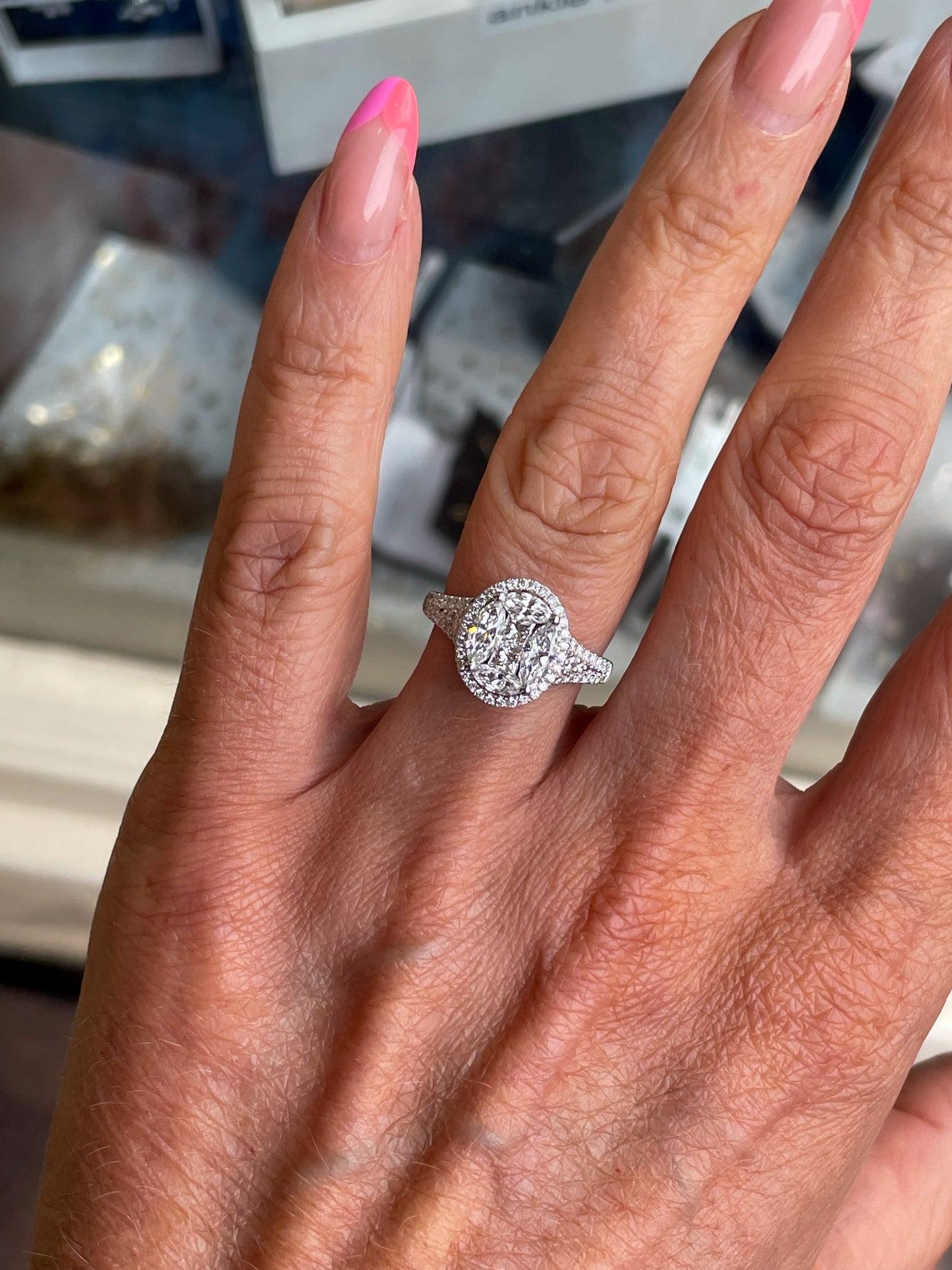 18ct White Gold Diamond Ring | 1.62ct - John Ross Jewellers