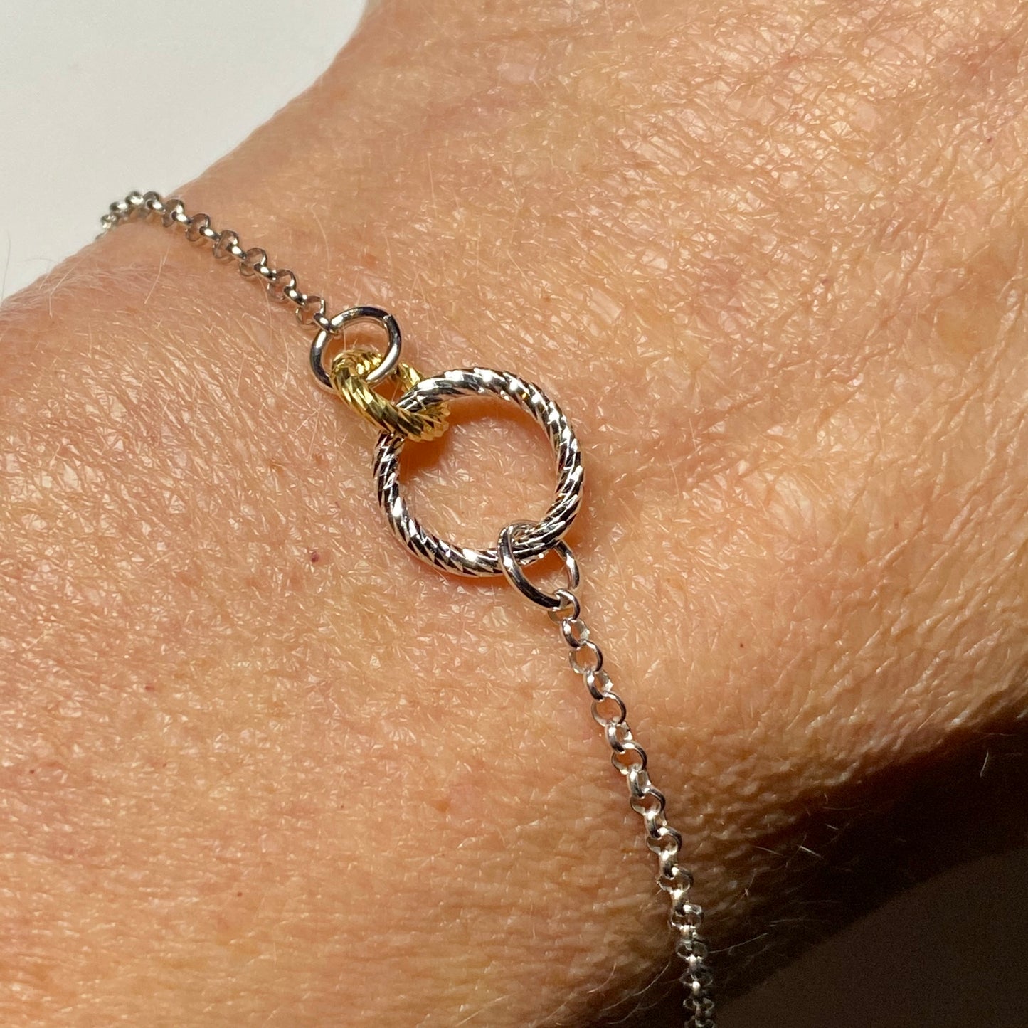 Sunshine Silver Pretty Unity Bracelet - Mini - John Ross Jewellers