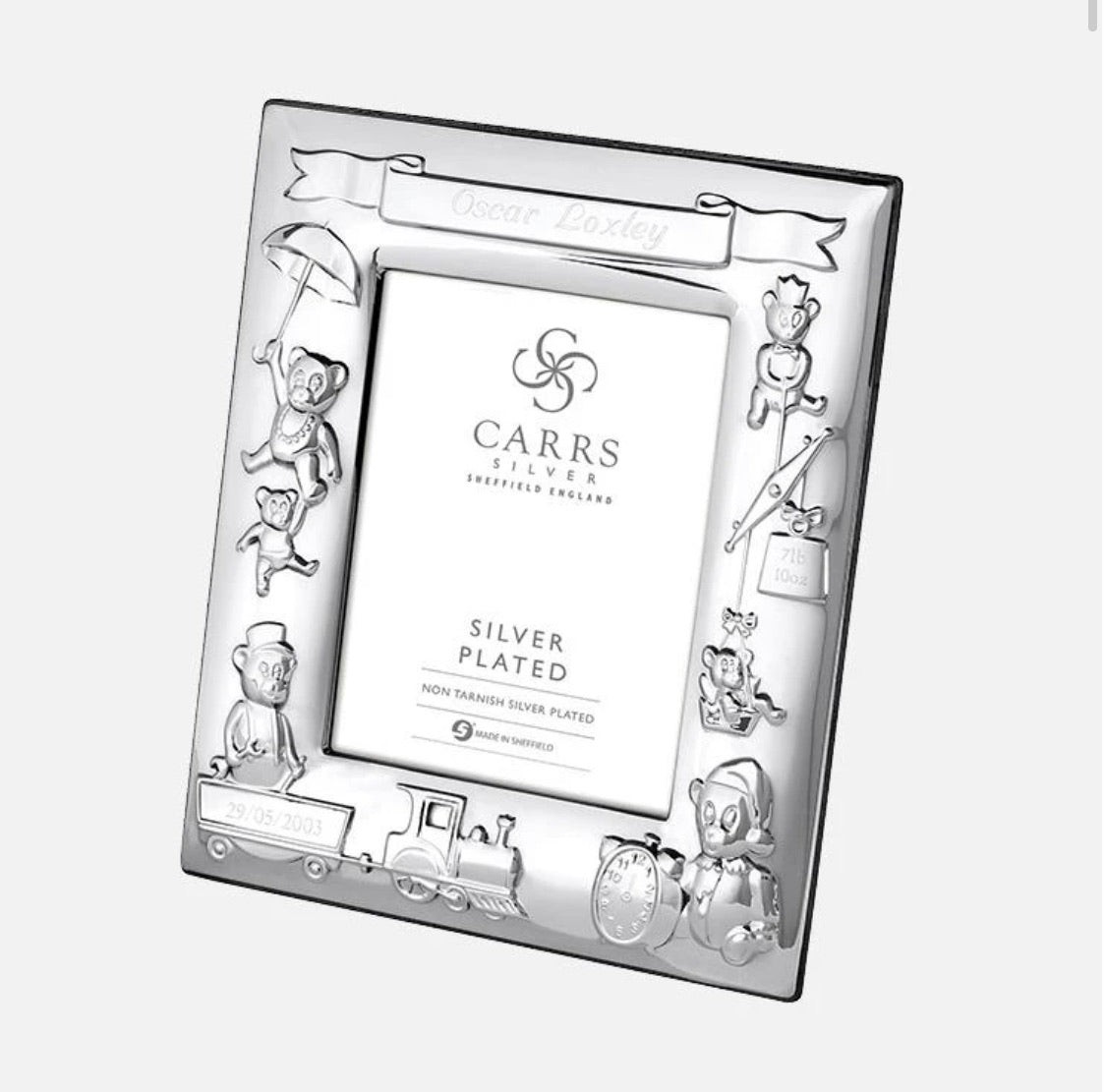 Carrs Of Sheffield 4" x 3" Epns Detailed Frame - John Ross Jewellers