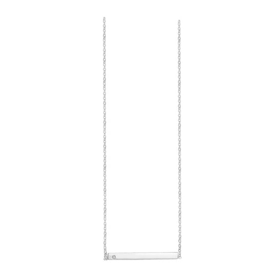 SUNSHINE Bar Necklace - Silver - John Ross Jewellers