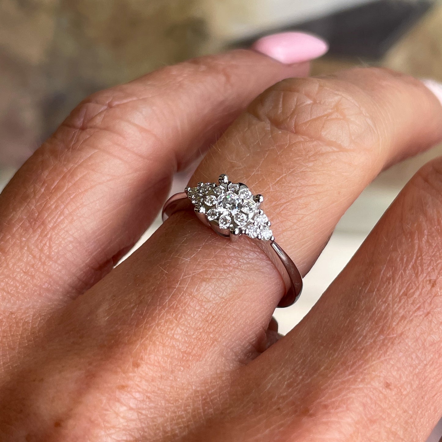 18ct White Gold Diamond Engagement Ring | 0.29ct - John Ross Jewellers