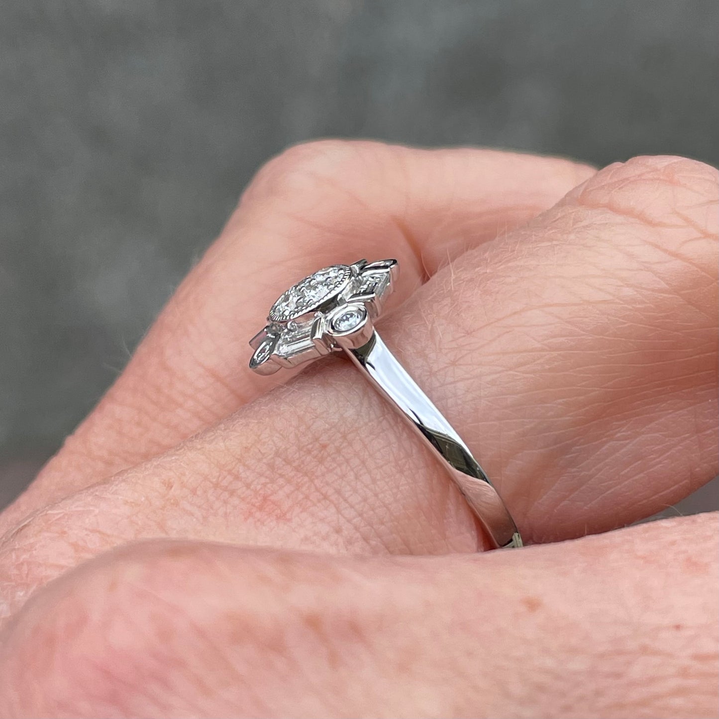 Platinum Alexandra Diamond Engagement Ring | 0.49ct - John Ross Jewellers