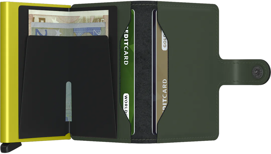 SECRID Miniwallet Matte Green & Lime - John Ross Jewellers