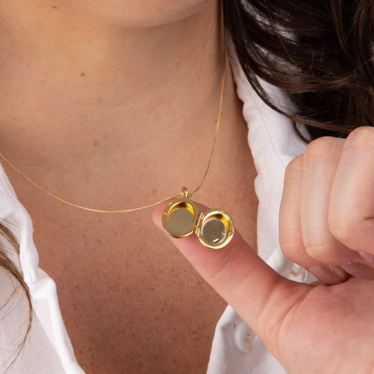 Sunshine Oval Locket Necklace - John Ross Jewellers