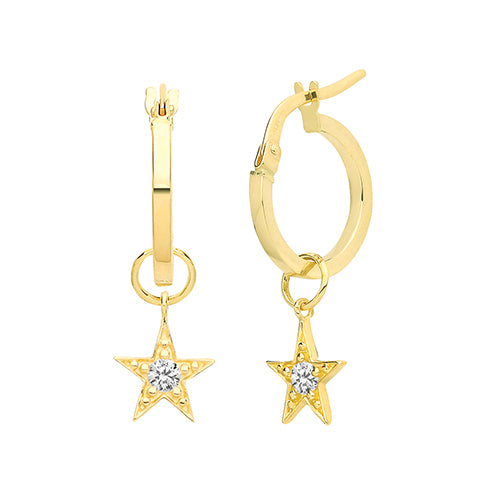 Ear Candy 9ct Gold Star Earring Charm - John Ross Jewellers