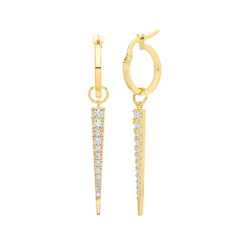 Ear Candy 9ct Gold Spike Earring Charm - John Ross Jewellers