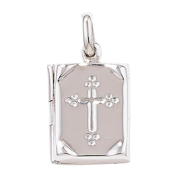 Silver Prayer Book Locket Necklace - John Ross Jewellers