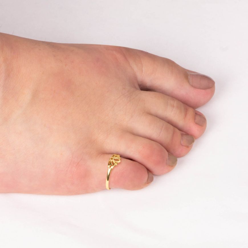 Sunshine Toe Ring - Lotus - John Ross Jewellers