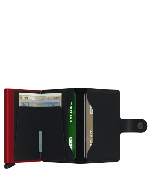 SECRID Miniwallet Matte Black & Red - John Ross Jewellers