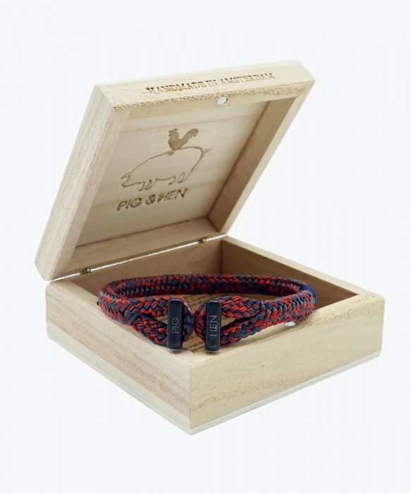 PIG & HEN Icy Ike Slate Gray - Coral Red | Black - John Ross Jewellers