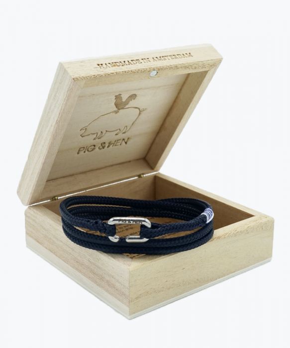 PIG & HEN Savage Sam Navy | Silver - John Ross Jewellers