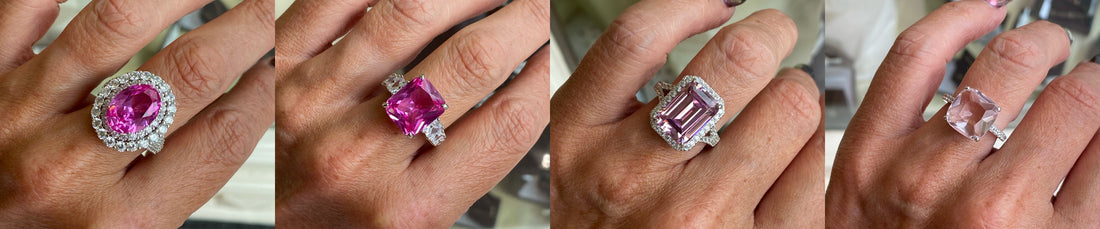Think Pink: Meet Our New Silver Statement Dress Rings