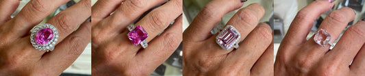 Think Pink: Meet Our New Silver Statement Dress Rings