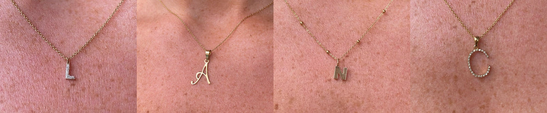 Initial Necklaces for National Girlfriend Day