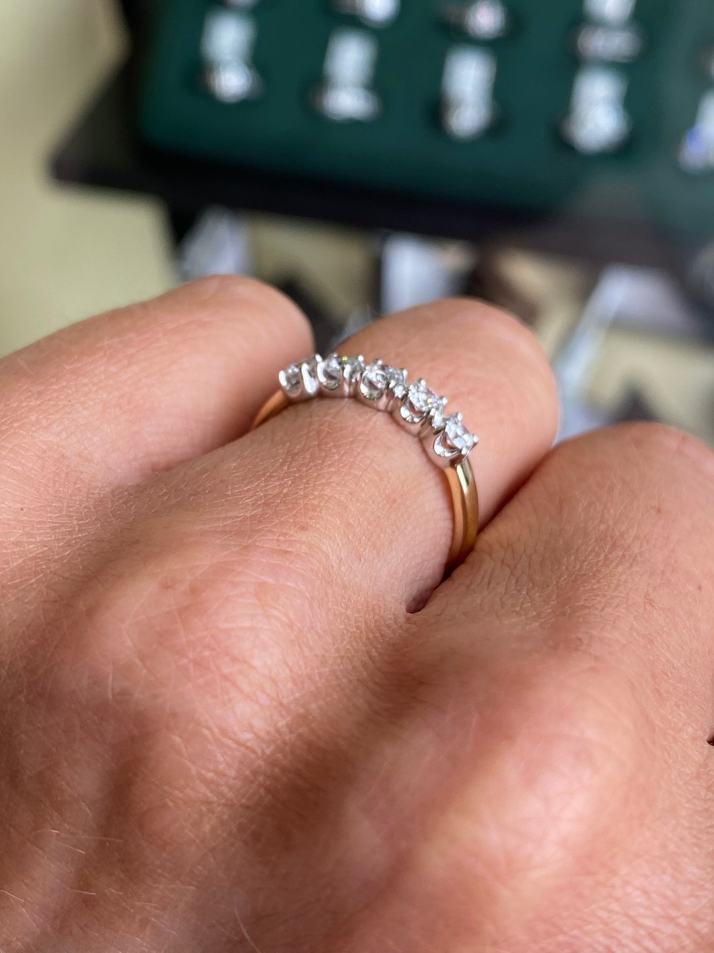 18ct Gold 0.40ct Five Stone Diamond Eternity Ring
