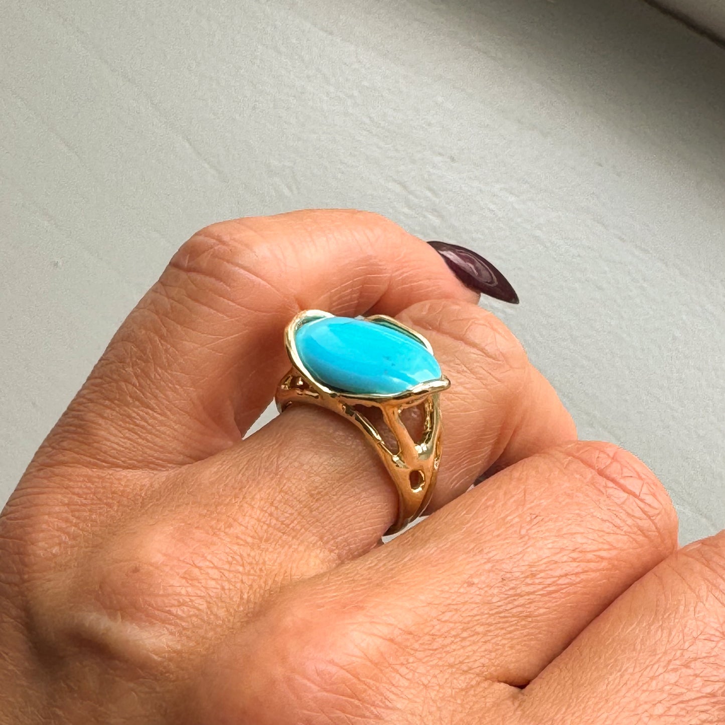 Turquoise Ring | Side to Side