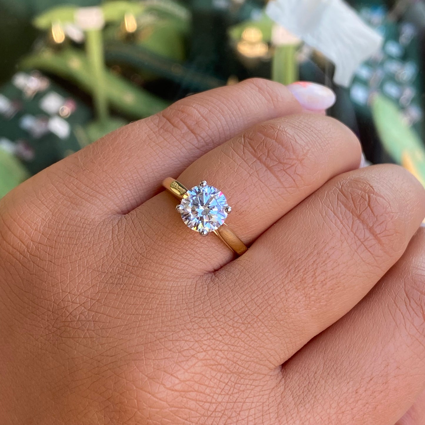 18ct Gold Solitaire Engagement Ring | Certificated Lab 1.50ct