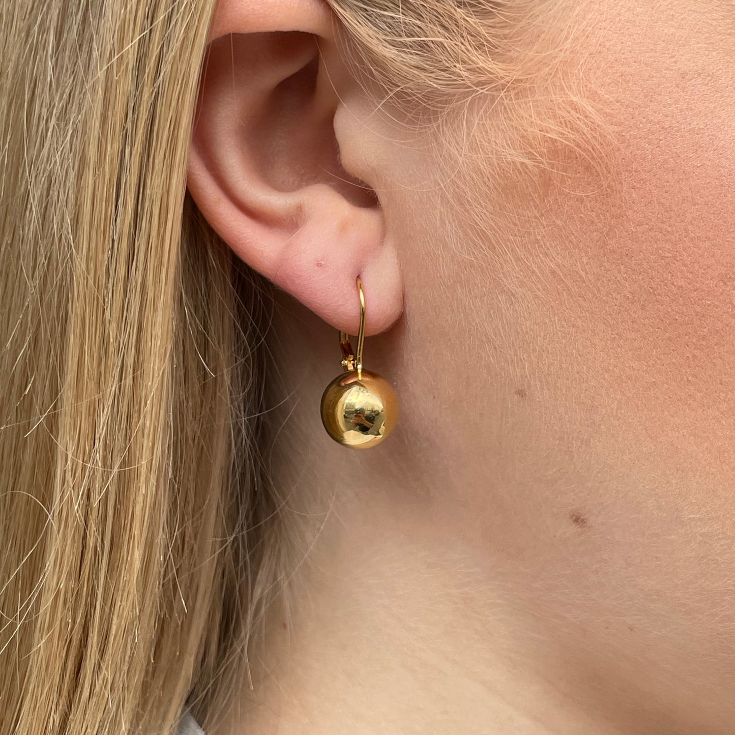 Sunshine Polka Dot Drop Earrings | German Wires