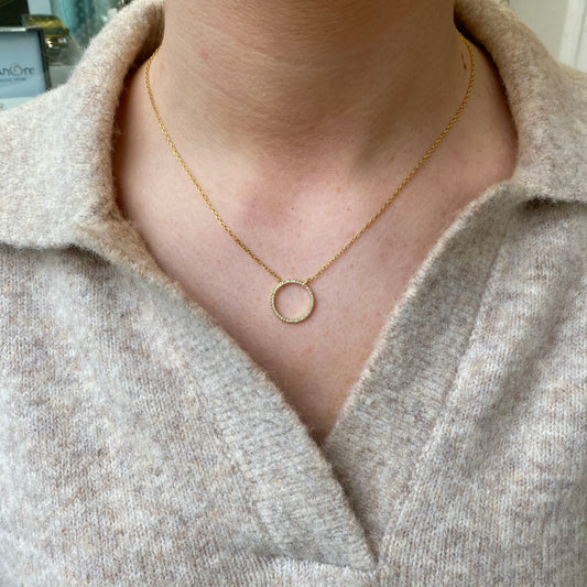 Sunshine CZ Eternity Necklace | 42+5cm - John Ross Jewellers