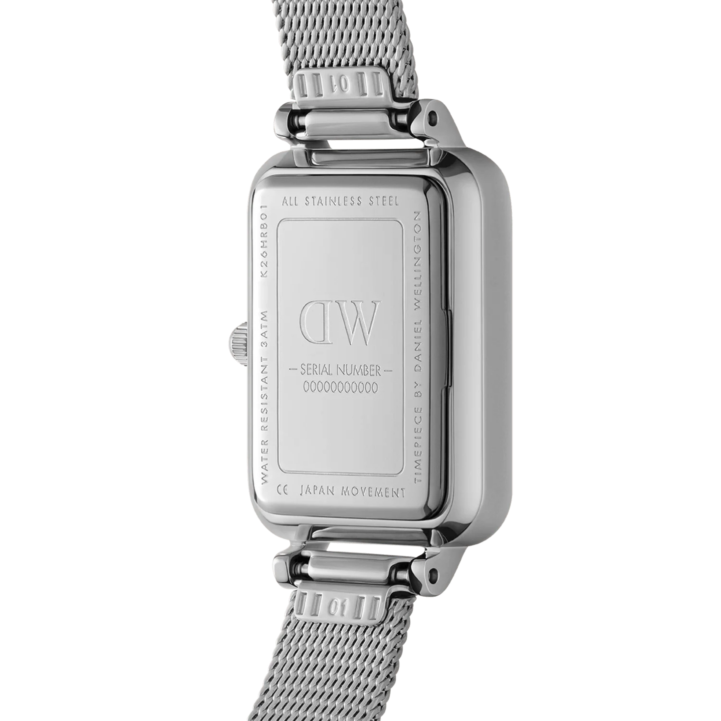 Daniel Wellington Quadro Lumine Pressed Sterling | 20mm x 26mm - John Ross Jewellers