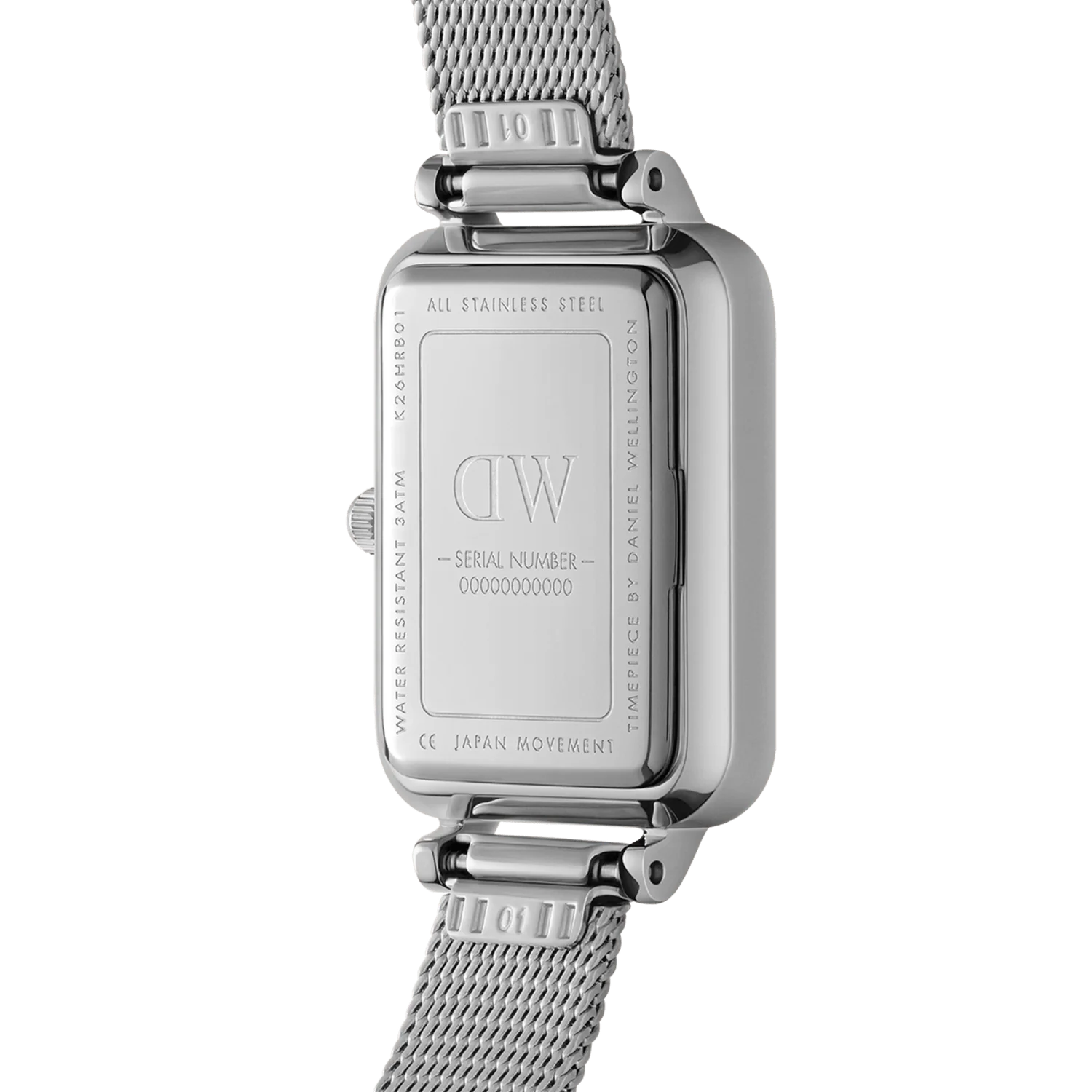 Daniel Wellington Quadro Lumine Pressed Sterling | 20mm x 26mm - John Ross Jewellers