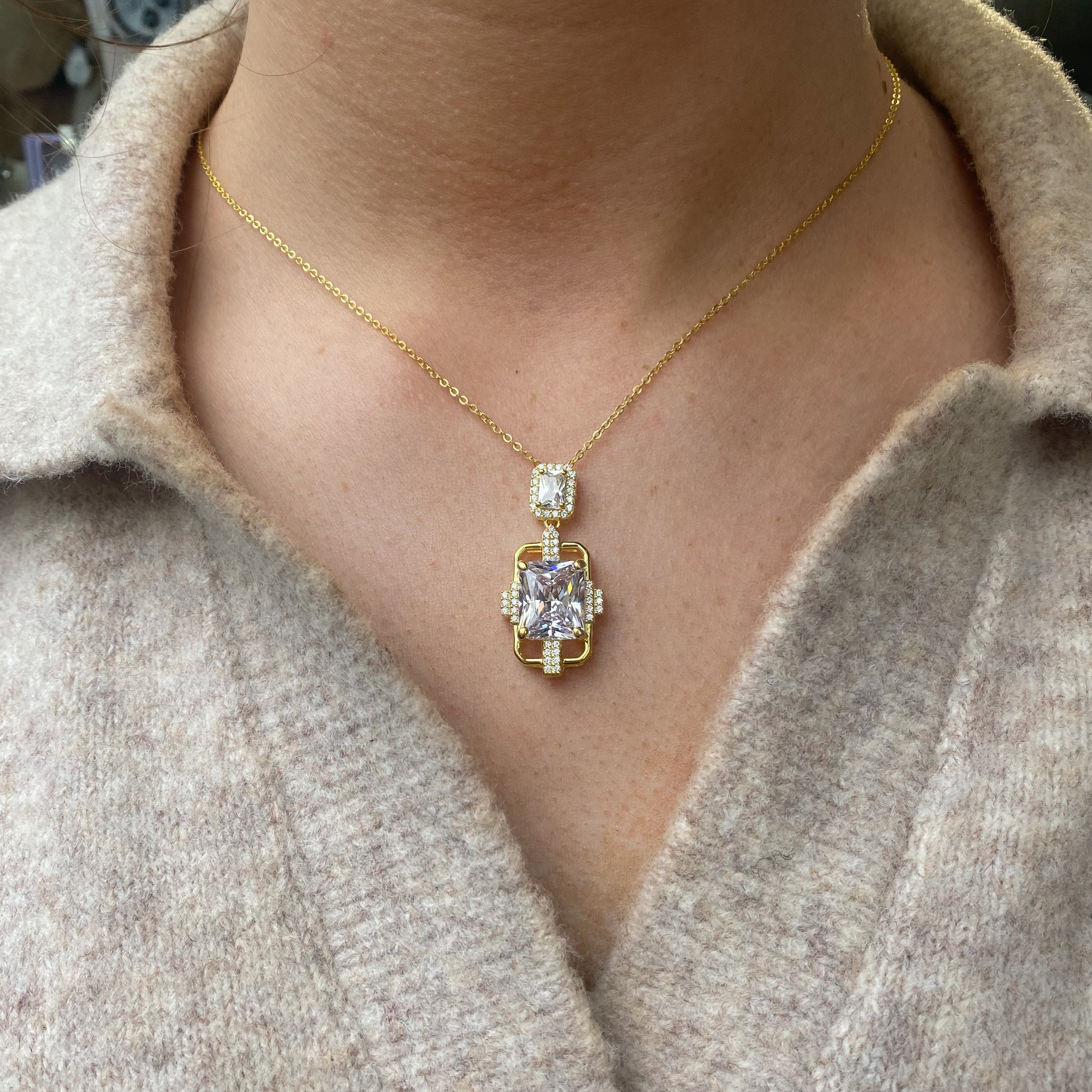Sunshine CZ Statement Pendant Necklace - John Ross Jewellers