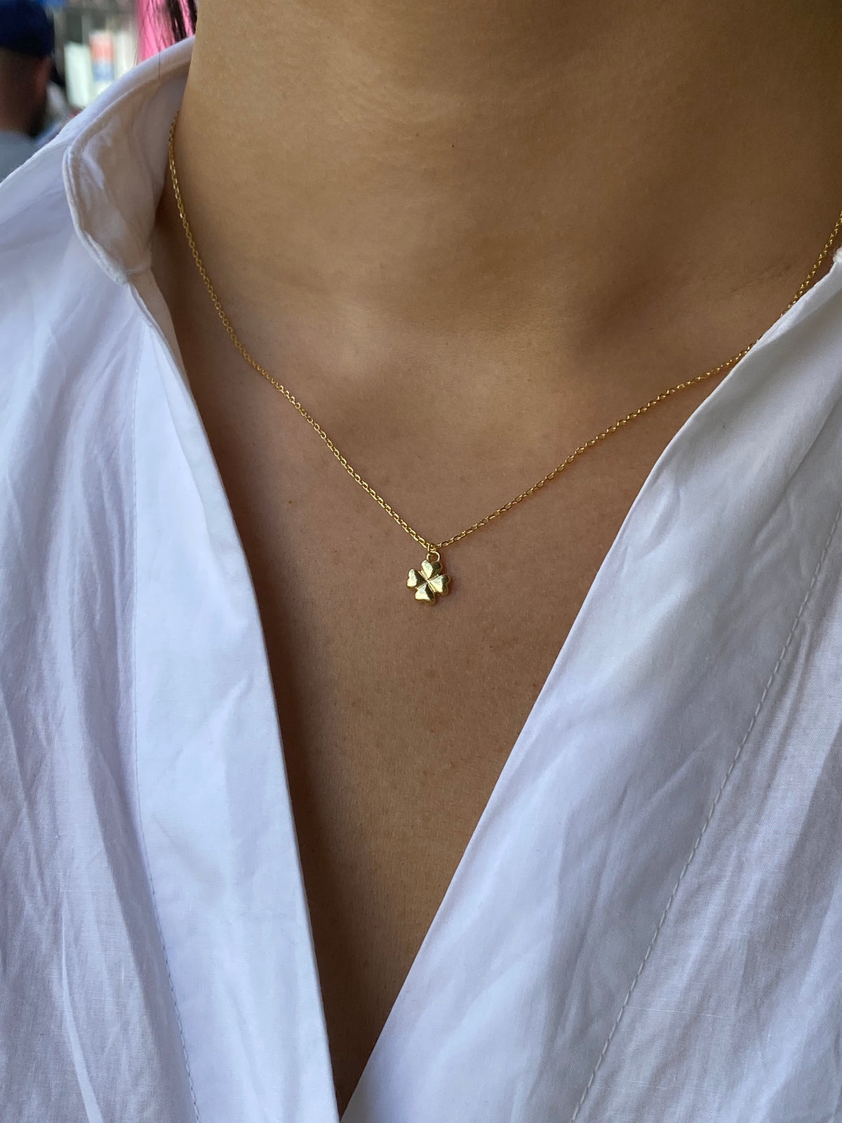 Sunshine Quatrefoil Necklace | 42 + 3cm