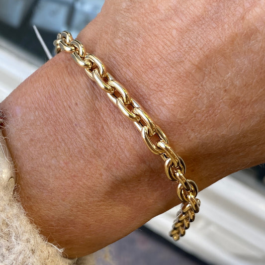 9ct Gold Chunky Link Bracelet - John Ross Jewellers