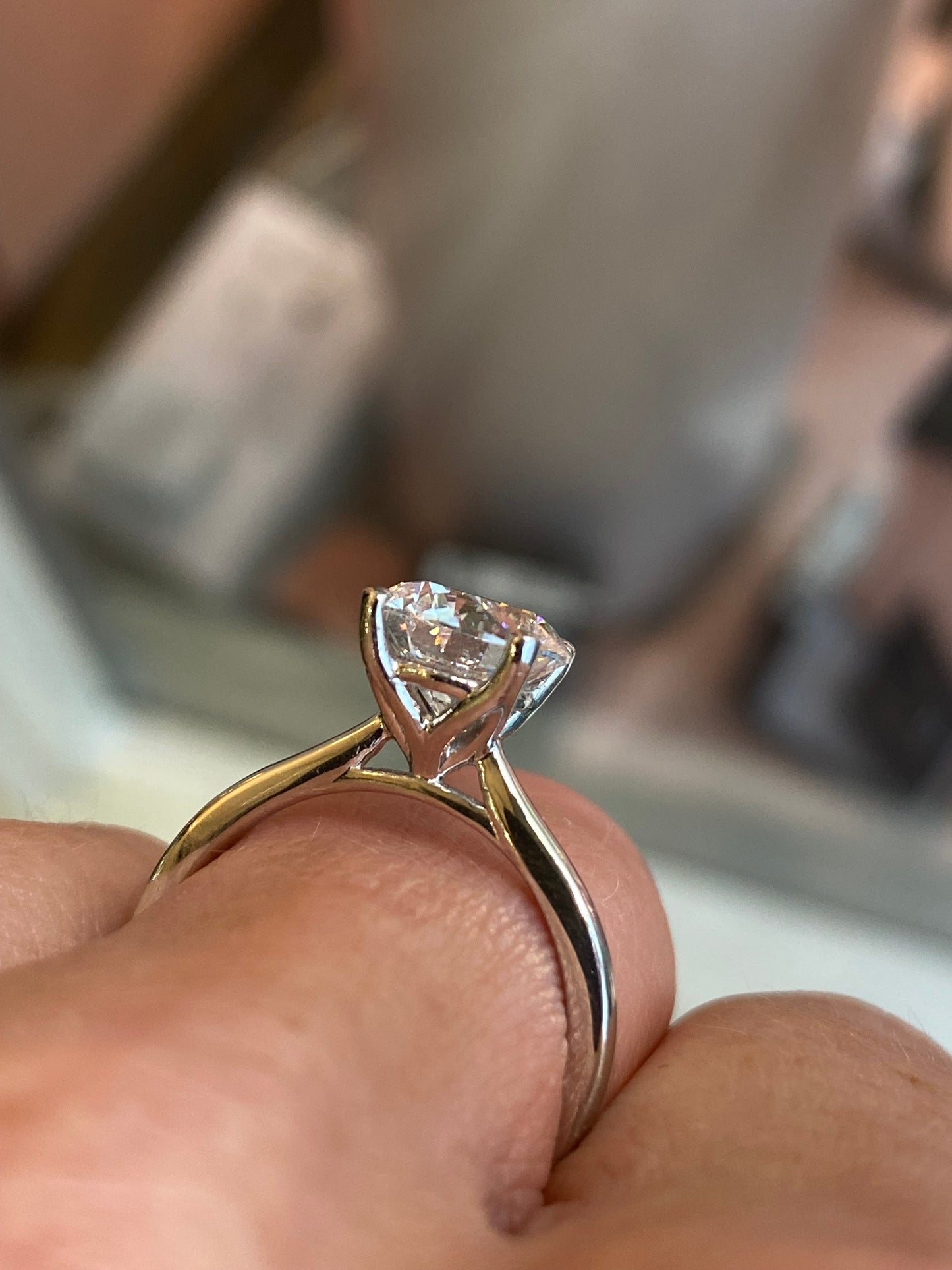 Platinum Solitaire Engagement Ring | 2.50ct Certificated Lab