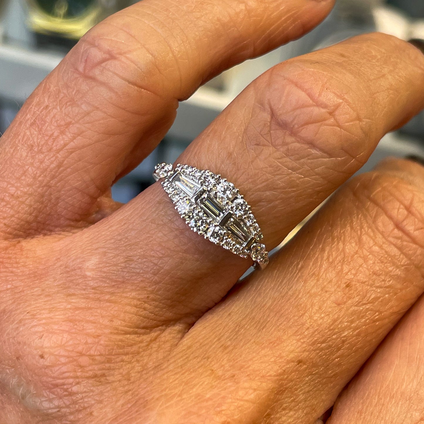 18ct White Gold Diamond Band Ring - John Ross Jewellers