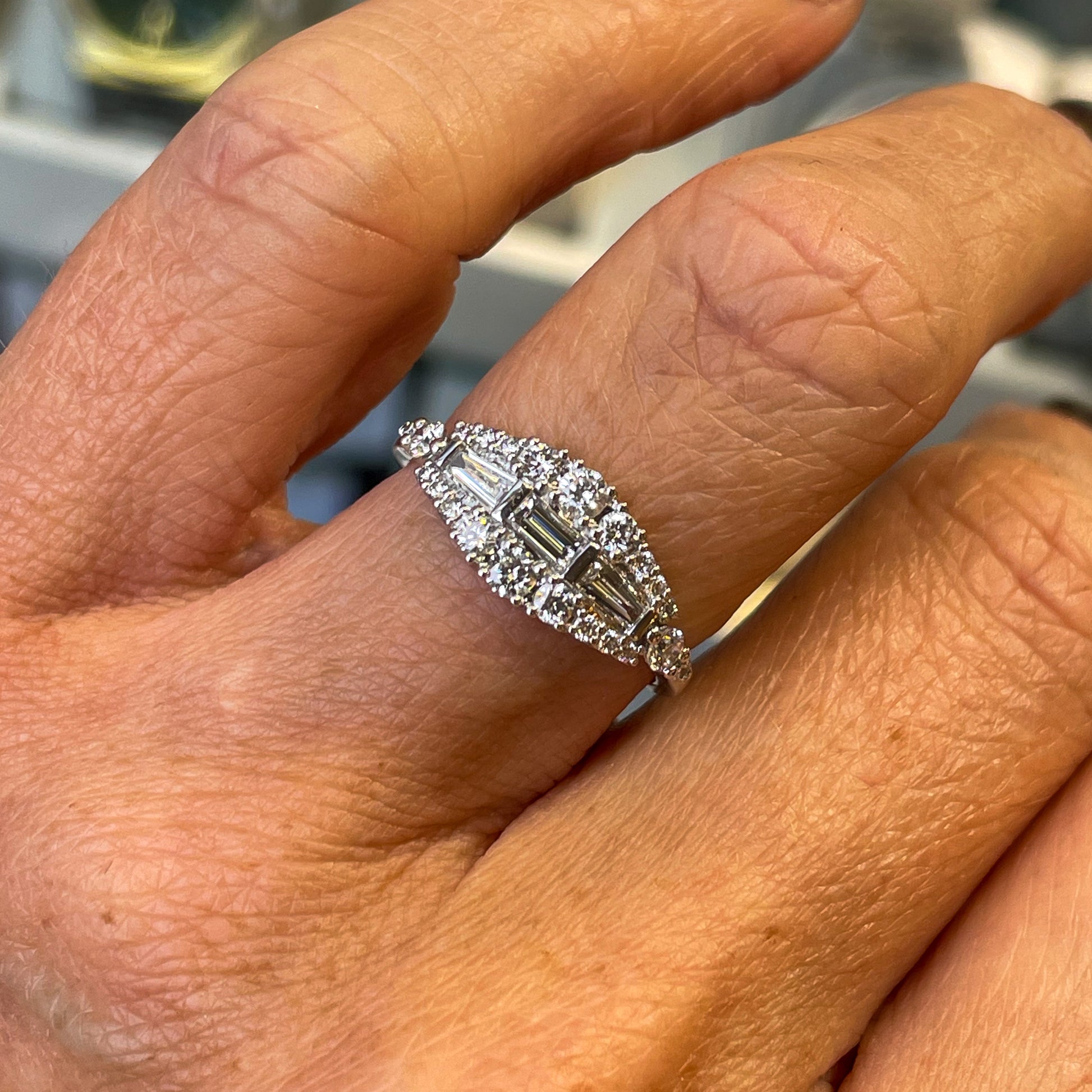 18ct White Gold Diamond Band Ring - John Ross Jewellers