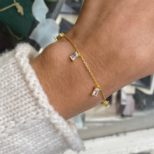 Sunshine Radiant CZ Drops Bracelet