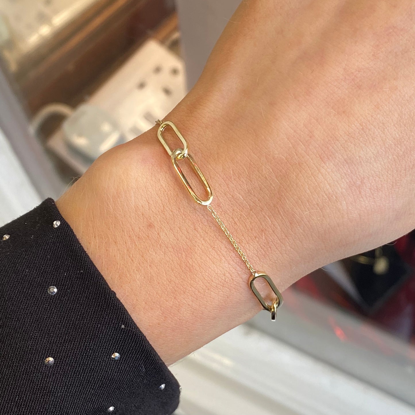 9ct Gold Paper Link Bracelet - John Ross Jewellers