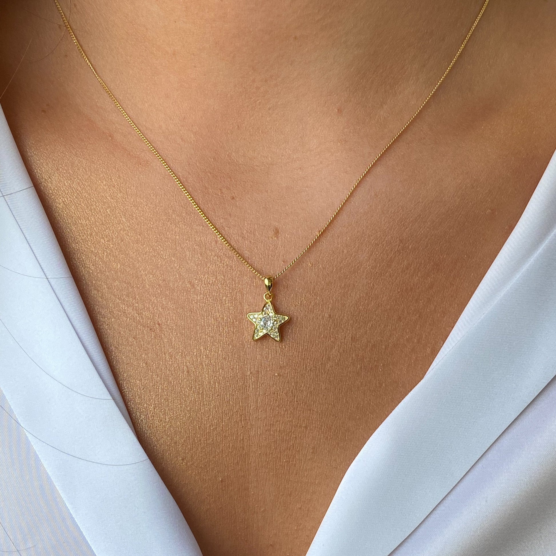 Sunshine CZ Earring & Necklace Set | Starfish - John Ross Jewellers