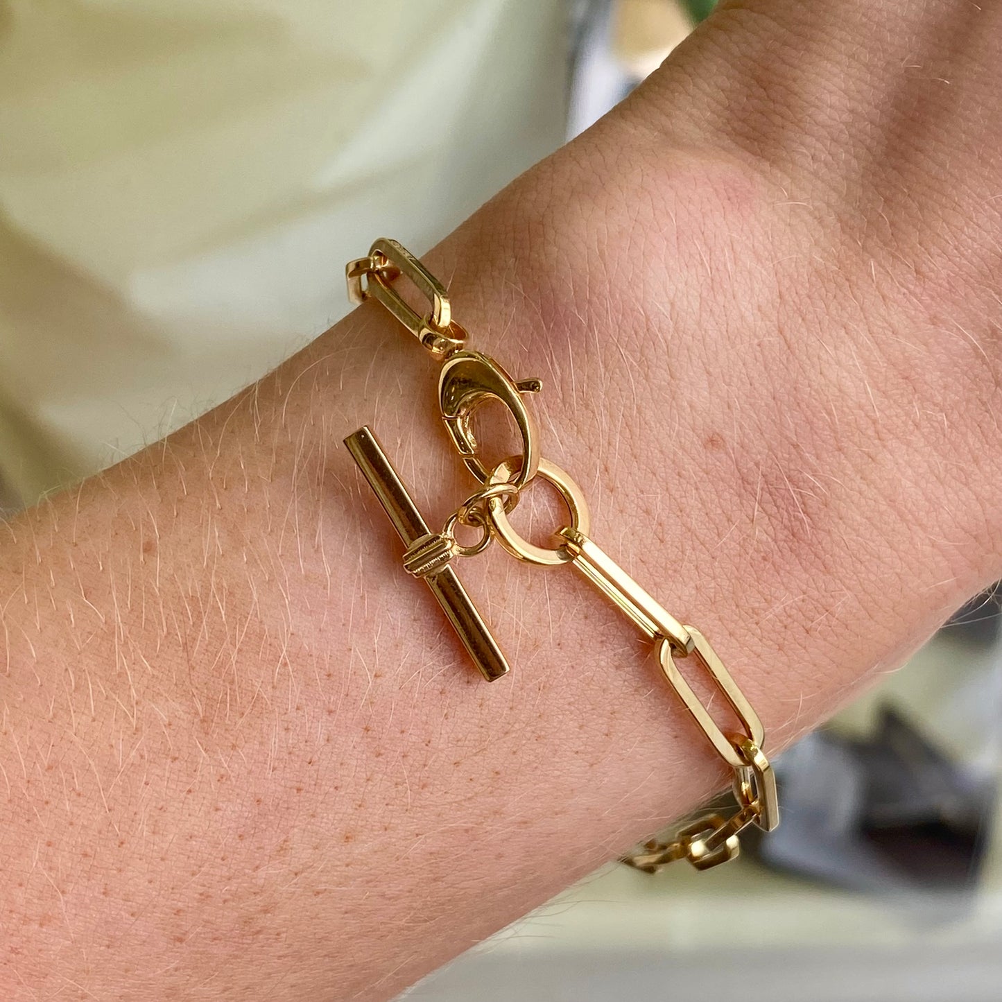 9ct Gold T-Bar Bracelet