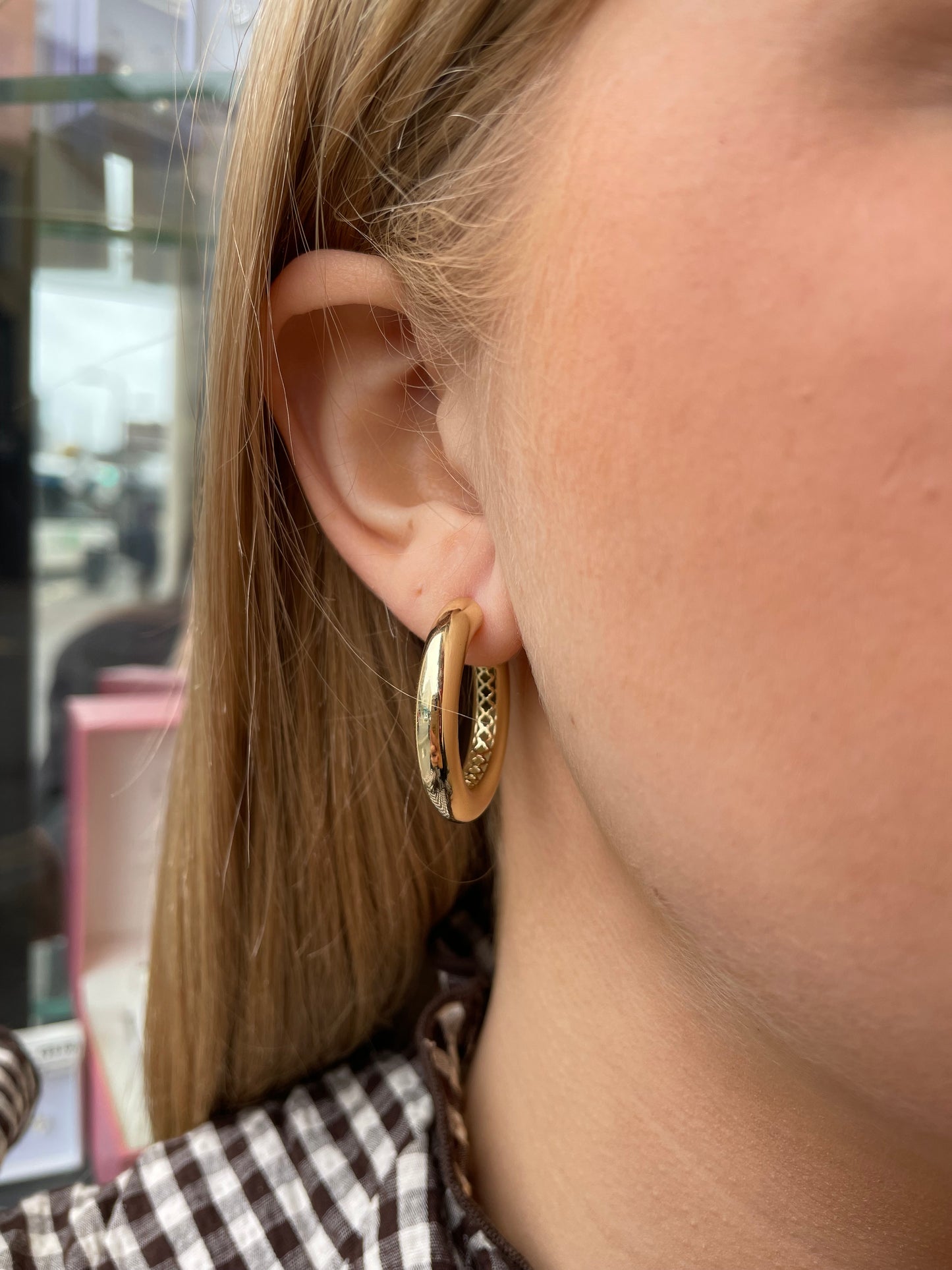 Sunshine Chunky Hoop Earrings - John Ross Jewellers