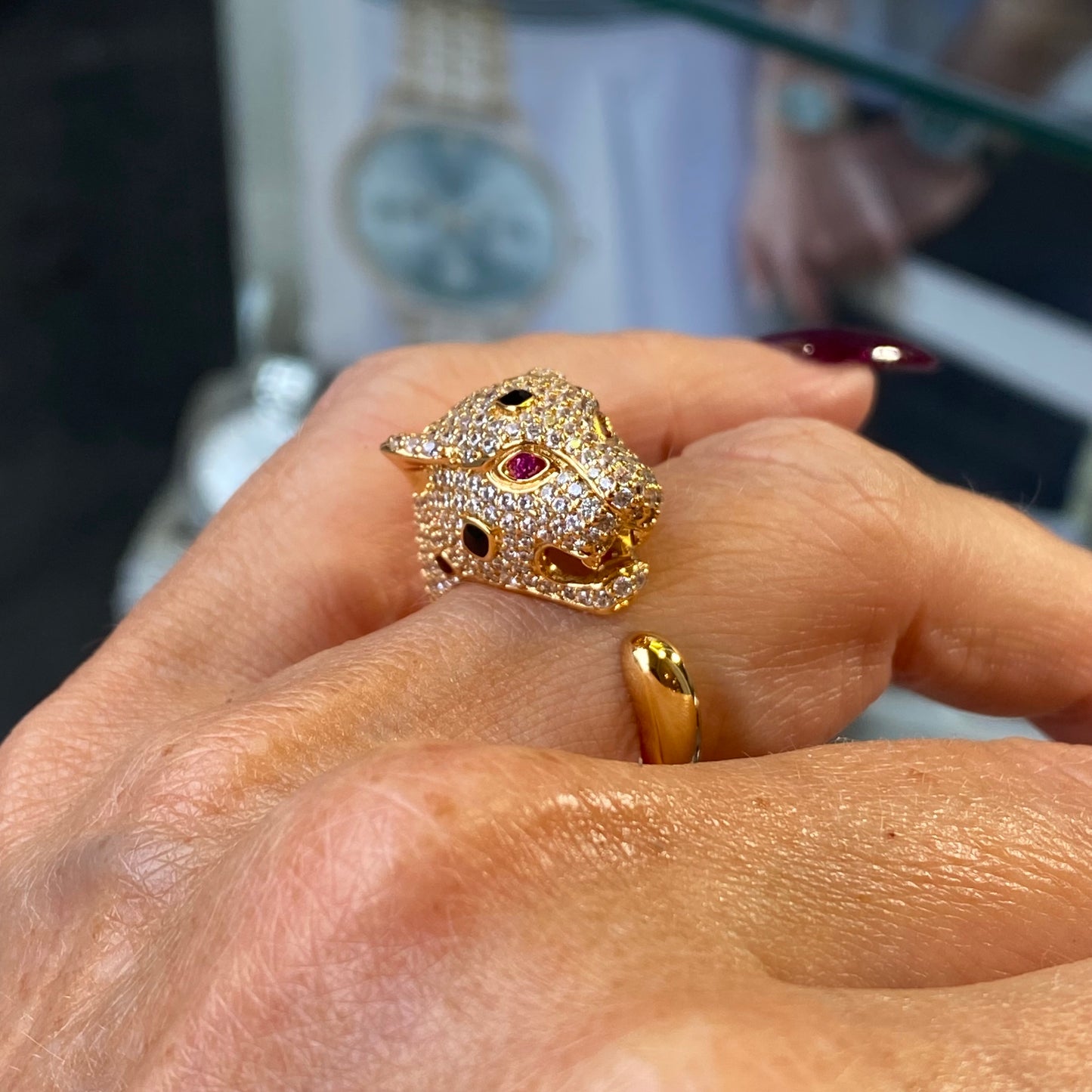 REBECCA Urban Jungle | Panther Ring - John Ross Jewellers