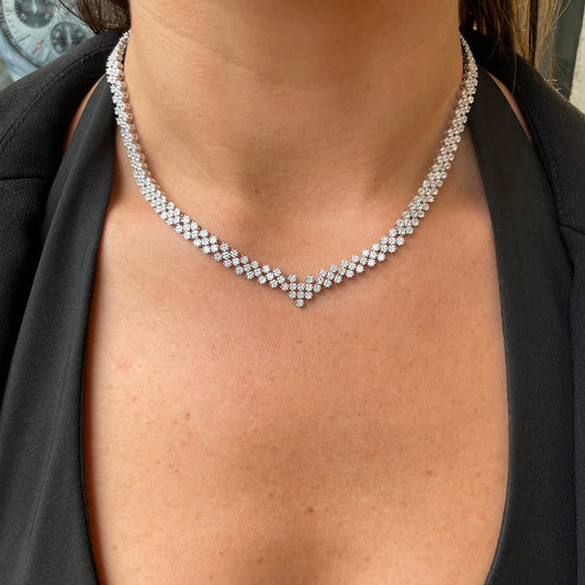 Silver Adira Necklace | 42+3cm - John Ross Jewellers