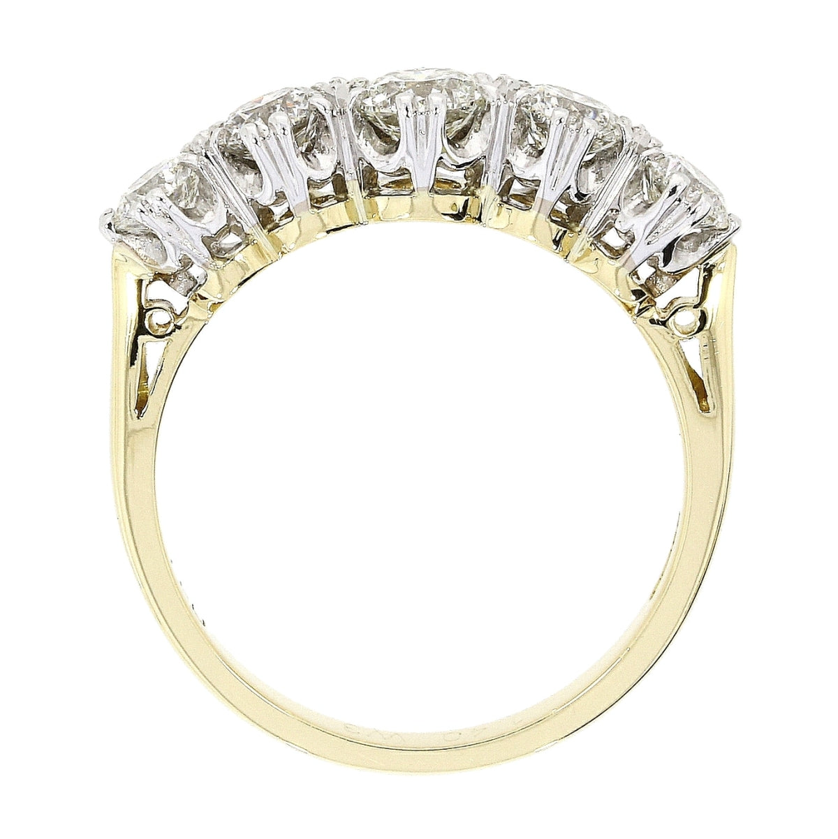 18ct Gold 1.32ct Graduated Five Stone Diamond Eternity Ring - John Ross Jewellers